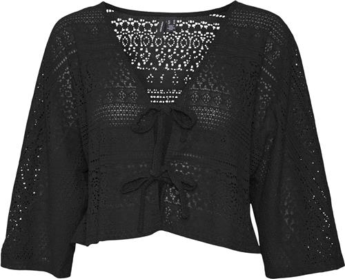 Se Vero Moda Vmhoney Lace 3/4 Bolero TOP WVN GA Kvinde Black Kortærmede Bluser Str L - hos Magasin ved Magasin