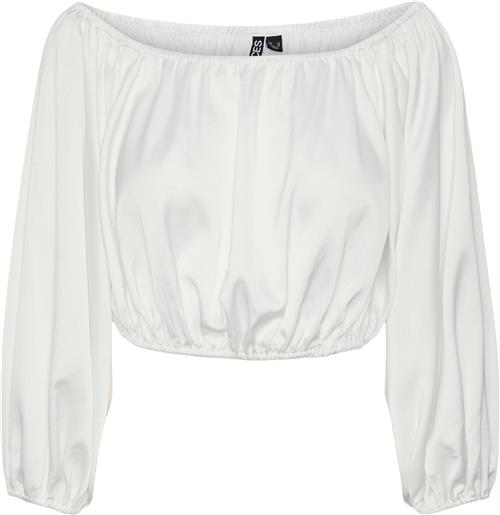 Se Pieces Pcmari LS OFF Shoulder CR TOP D2D D Kvinde Hvid Toppe Str XS - hos Magasin ved Magasin