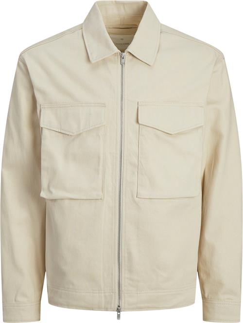 Jack & Jones Jprccdiego JKT Str L - Almond Milk Overgangsjakker Denim hos Magasin