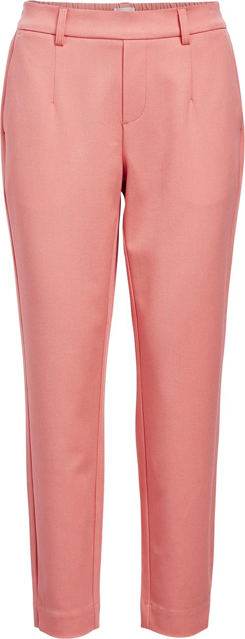 Object Objlisa Slim Pant Noos Kvinde Georgia Peach Bukser Med Smalle Ben Str 38 - hos Magasin