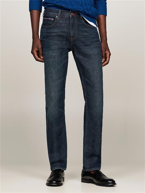 Tommy Hilfiger Straight Denton STR Crest Indigo Mand Crest Indigo Jeans Str 31/32 - hos Magasin