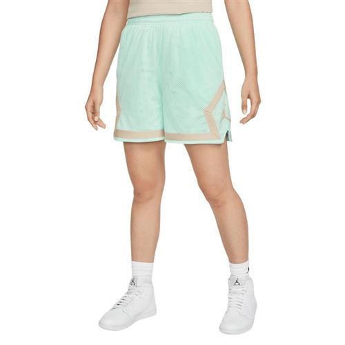 Nike Jordan Diamond Shorts Kvinde Mint Foam/sanddrift Casual Shorts Str XS - Polyester hos Magasin