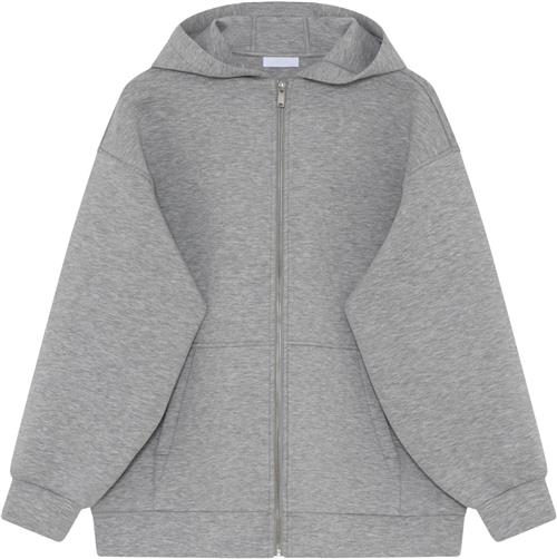 2NDDAY 2ND Vince Heavy Neoprene Kvinde Light Grey Melange Hættetrøjer Str S - hos Magasin