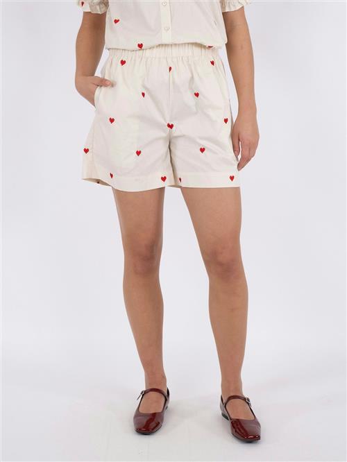 Neo Noir Sakuri Hearts Shorts Kvinde Creme Casual Shorts Str 40 - hos Magasin