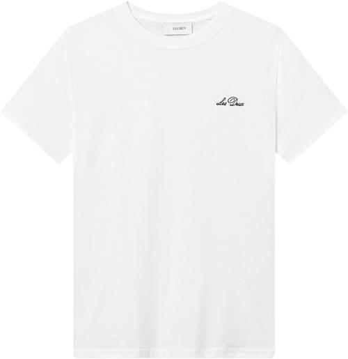 Les Deux Crew Tshirt Mand White/black Kortærmede T-shirts Str S - Bomuld hos Magasin