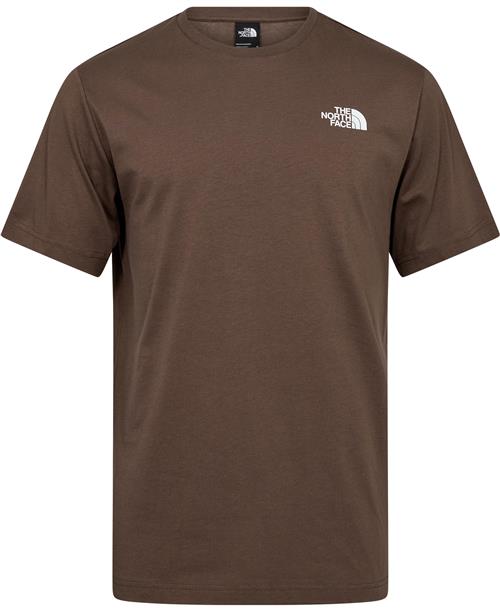 The North Face M S/S BOX NSE TEE Smokey Brown/tnf Mand Smokey Brown/tn Kortærmede T-shirts Str L - Bomuld hos Magasin