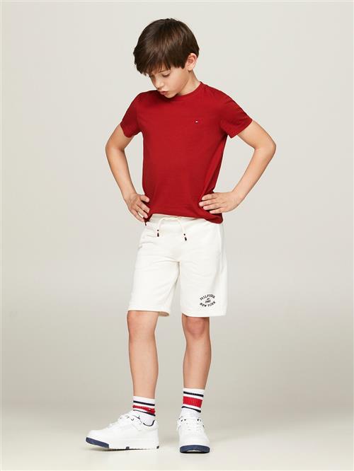 Tommy Hilfiger Essential Cotton TEE SS Str 14 år / 164 cm - Dark Magma Kortærmede T-shirts hos Magasin