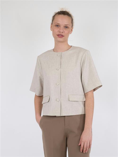 Neo Noir Rory Blazer Top Kvinde Sand Melange Blazere Str 42 - hos Magasin