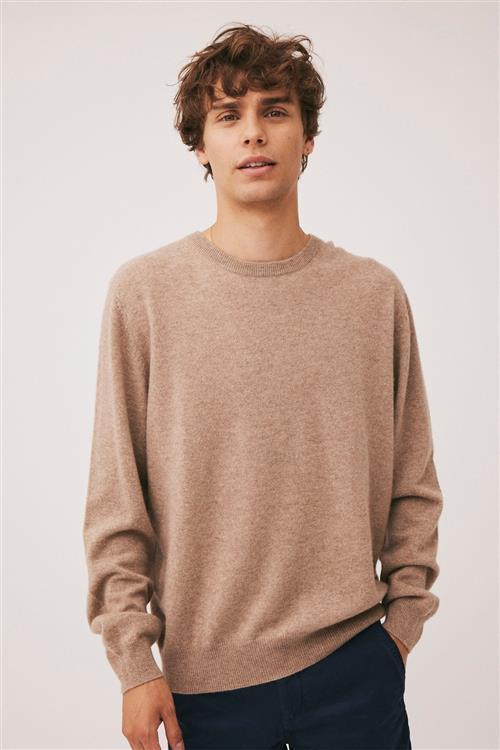 Magasin du Nord Collection Magasin Mads 2 100 Cashmere Mand Beige Sweaters Str S Cashmere