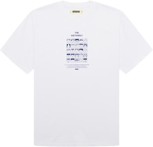 Woodbird Wbbaine Family Tee Mand White Kortærmede T-shirts Str S - hos Magasin