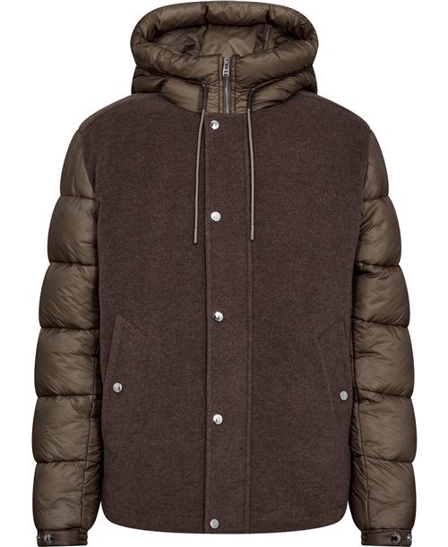 BOSS Ccorradeo Mand Dark Beige Overgangsjakker Str 54 - hos Magasin