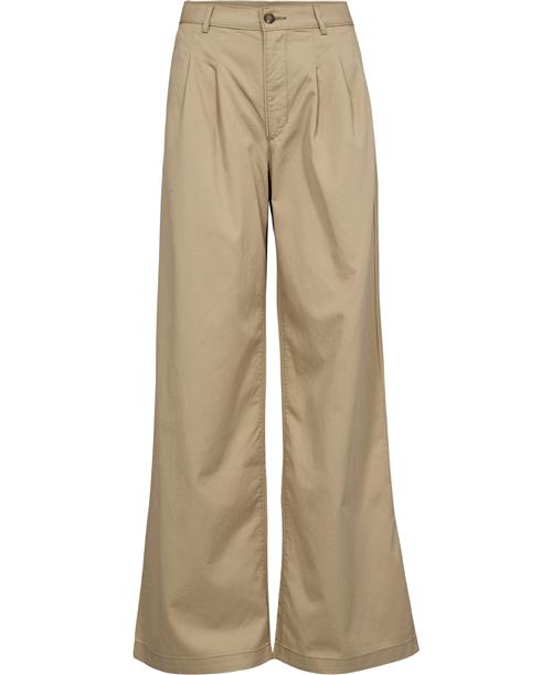 Levi's Pleated Wideleg Trouser Safari Kvinde Hvid Bukser Med Brede Ben Str W26 / L32 - hos Magasin