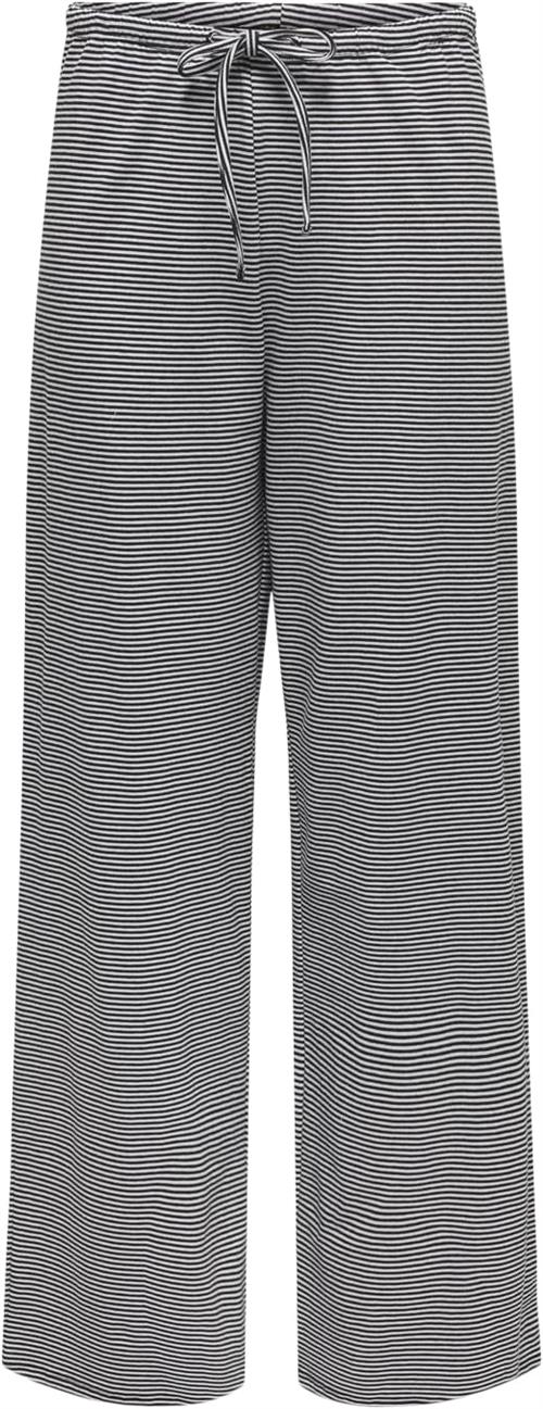 ONLY Onlkaren Wide Pants CS JRS Kvinde White/black Bukser Med Brede Ben Str L - hos Magasin