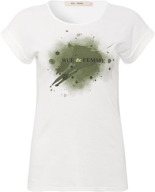 Se Rue de Femme ¤ Svea Tshirt RdF ¤ Kvinde Offwhite Kortærmede T-shirts Str XL - hos Magasin ved Magasin