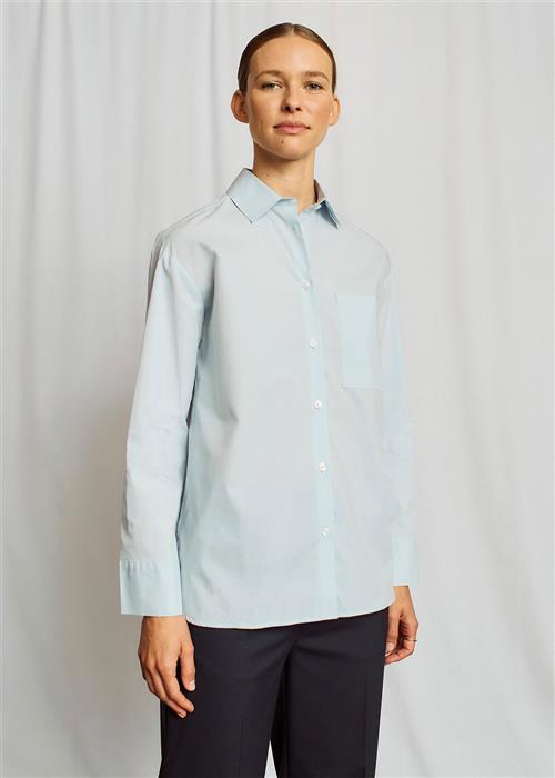 Bruun & Stengade BS Caia Regular Fit Shirt Kvinde Light Blue Skjorter Str 40 - hos Magasin