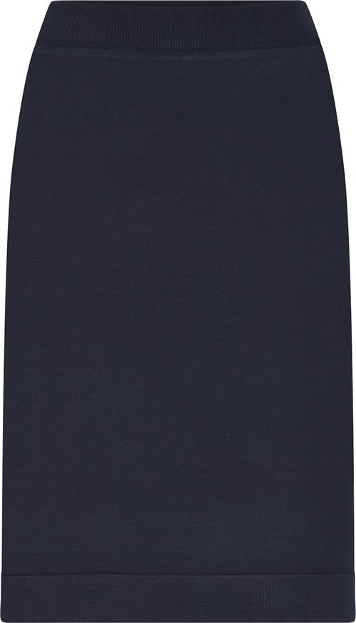 Micha Skirt_ BB Viscose Knit Kvinde Navy Midi Nederdele Str S - hos Magasin