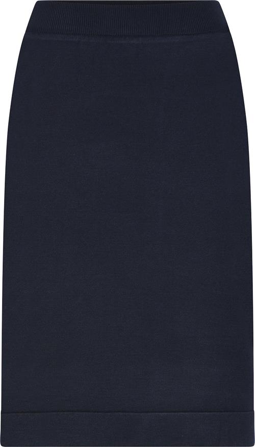 Micha Skirt_ BB Viscose Knit Kvinde Navy Midi Nederdele Str XXL - hos Magasin