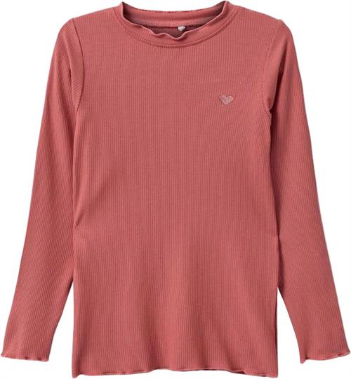 Sofie Schnoor Tshirt Long-sleeve Str 3 år / 98 cm - Coral Pink Langærmede T-shirts hos Magasin