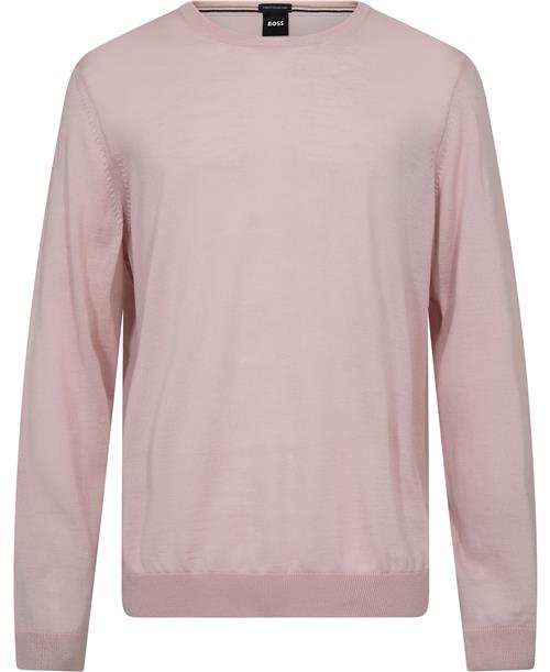 Se BOSS Lenop Mand Light/pastel Pink Sweaters Str L - hos Magasin ved Magasin