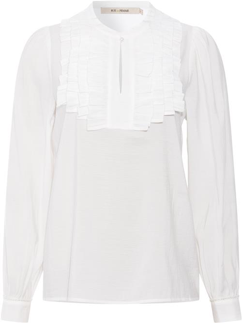 Rue de Femme ¤ Smilla Blouse RdF ¤ Kvinde Offwhite Langærmede Bluser Str XS - hos Magasin