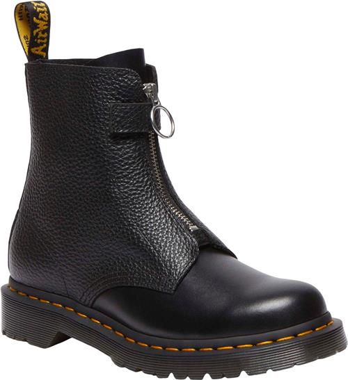 Se Dr. Martens 1460 Pascal Frnt Zip Black Wanama+Milled Nappa Kvinde Black Snørestøvler Str 38 - hos Magasin ved Magasin