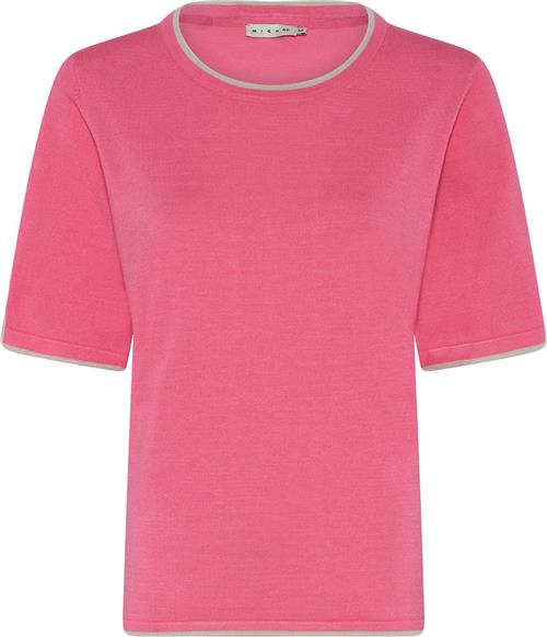 Micha BB Jumper_ Bbviscoseknitw.Edge Kvinde Pink Kortærmet Strik Str XL - hos Magasin