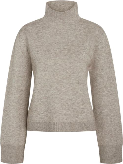 Bruuns Bazaar Simonabbada Knit Kvinde Beige Melange Sweaters Str S - Polyester hos Magasin