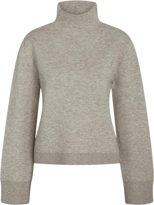 Bruuns Bazaar Simonabbada Knit Kvinde Beige Melange Sweaters Str M - Polyester hos Magasin