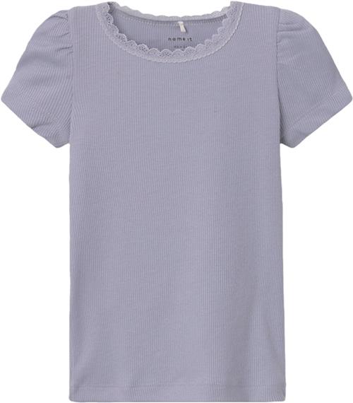 Se Name It Nmfkab SS TOP Noos Str 104 - Heirloom Lilac/melange Kortærmede T-shirts hos Magasin ved Magasin