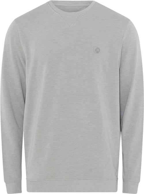 JBS of Denmark JBS of Denmark Badge Crew Neck Mand Grå Sweatshirts Str XL - Bambus hos Magasin