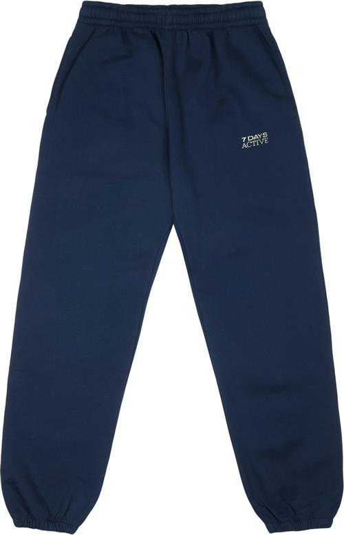 7 Days Active Organic Fitted Sweat Pants Kvinde 333 Pageant Blue Sweatpants Str S - hos Magasin