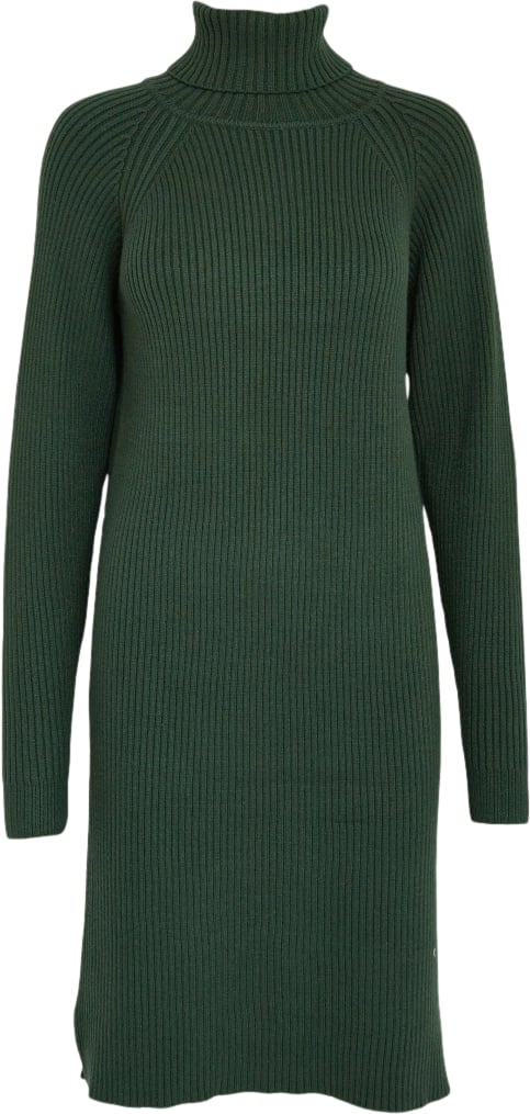 Minus Ava Knit Turtleneck Dress Kvinde Jungle Green Korte Kjoler Str S - hos Magasin