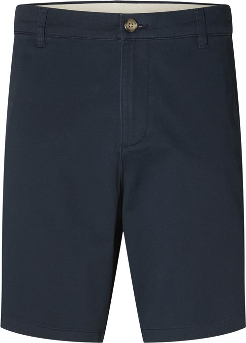 Se Selected Homme Slhregular Bill Flex Shorts Noos Mand Mørkeblå Chino Shorts Regular Fit Str L - Bomuld hos Magasin ved Magasin