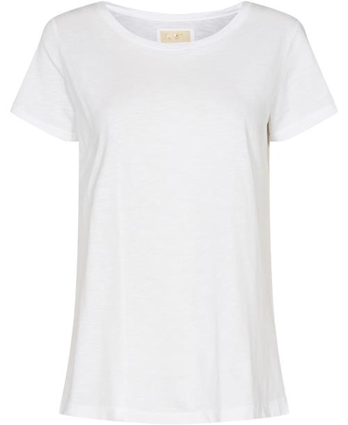 Mos Mosh Arden Organic OSS Tee Kvinde White Kortærmede T-shirts Str XS - Bomuld hos Magasin