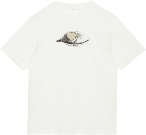 Wood Wood Bobby Eye Heart Tshirt Mand Frosted Kortærmede T-shirts Str S - hos Magasin