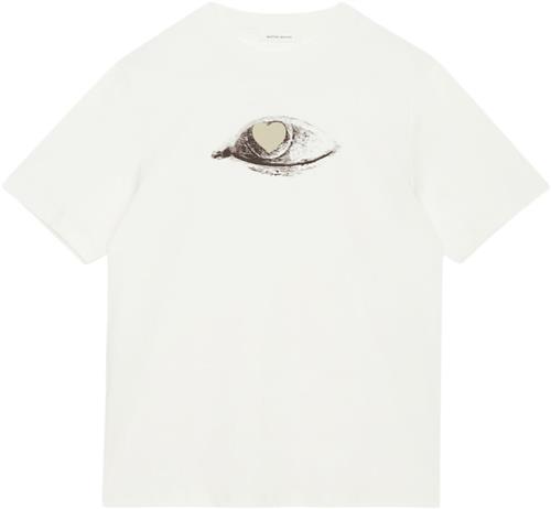 Wood Wood Bobby Eye Heart Tshirt Mand Frosted Kortærmede T-shirts Str XXL - hos Magasin