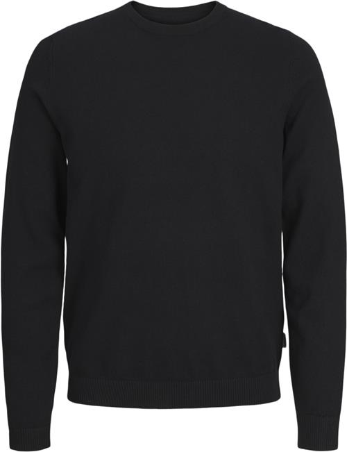 Se JJ-REBEL Jrebcallum Knit Crew Neck Noos Mand Sort Sweaters Regular Fit Str L - hos Magasin ved Magasin