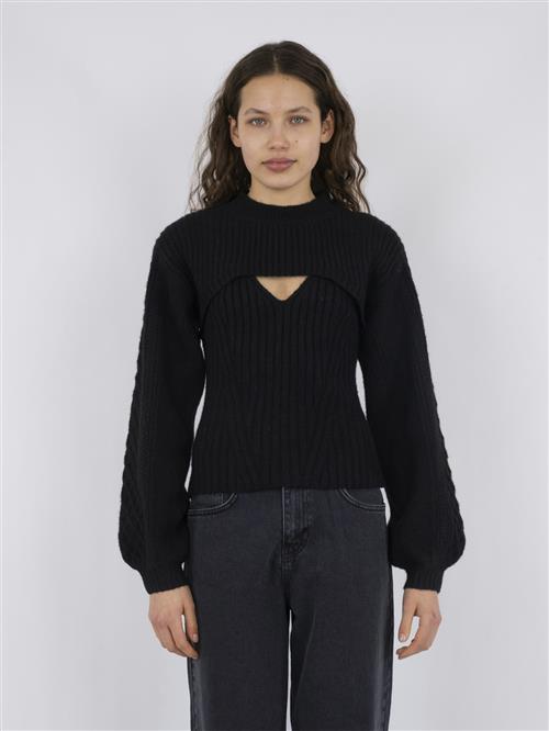 Neo Noir Bonita Bolero Knit Blouse Kvinde Black Sweaters Str 34 - hos Magasin