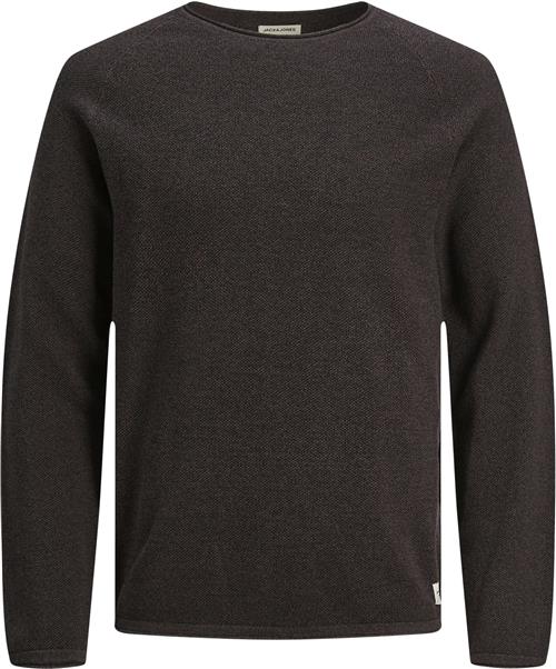 Jack & Jones Jjehill Knit Crew Neck Noos Mand Seal Brown/twist Sweaters Str XL - hos Magasin