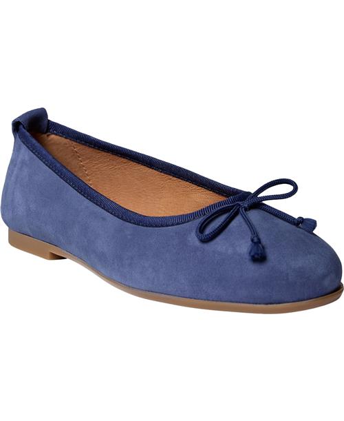 Pavement Lucy Lu Kvinde Navy Suede Ballerinaer Str 41 - Læder hos Magasin