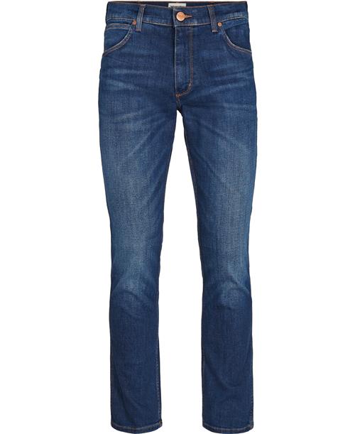 Wrangler Greensboro Jeans Mand Blå Jeans Straight Fit Str 38/32 - hos Magasin