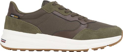 Se Tommy Hilfiger Faston Cordura MIX Mand Army Green Sneakers Str 44 - hos Magasin ved Magasin