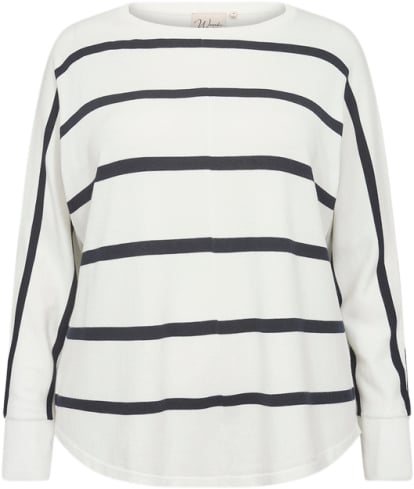 Se Wasabiconcept Wasamanda Stripe 6 Kvinde 1100c Offwhite Combi Sweatshirts Str 46/46 - Viskose hos Magasin ved Magasin