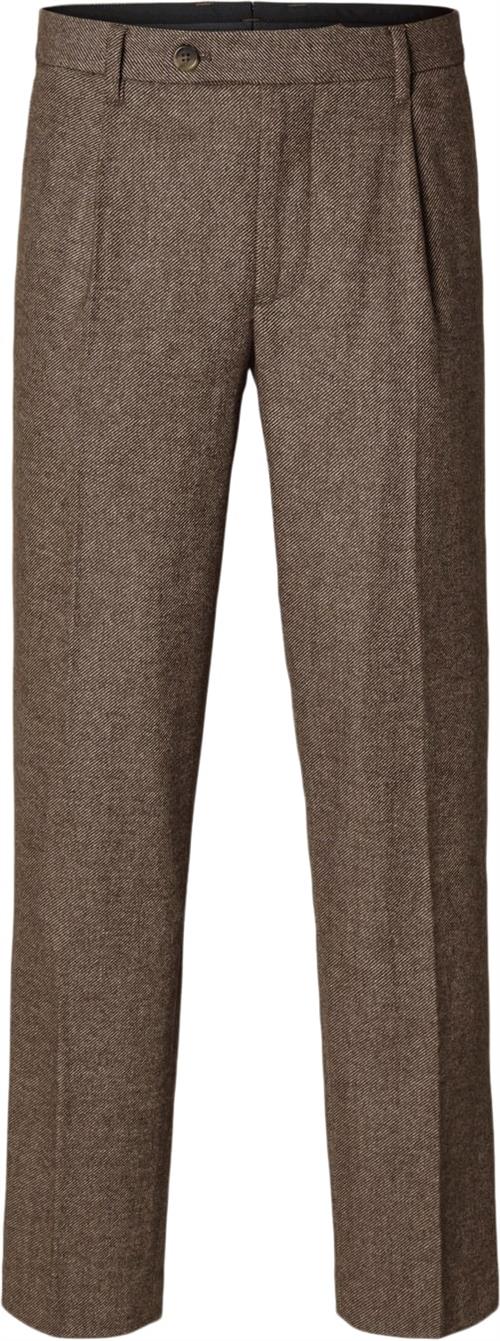 Selected Homme Slh196straight Alberto Wool Pant Mand Demitasse/w. Twill Habitbukser Regular Fit Str "30/""32" - hos Magasin