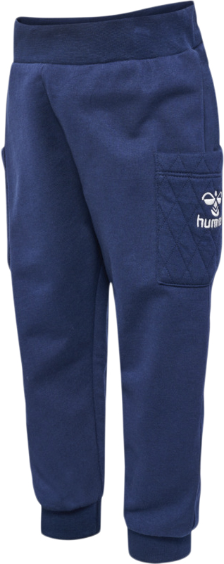 Hummel Hmlosvaldo Pants Str 4 år / 104 cm - Blå Bukser hos Magasin