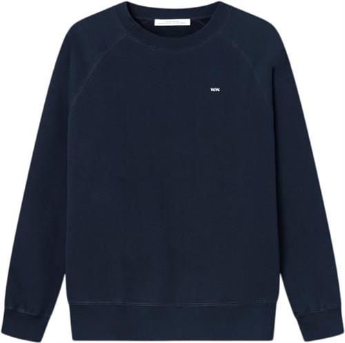 Se Wood Wood Hester Classic Sweatshirt Mand Blå Sweatshirts Str XS - hos Magasin ved Magasin