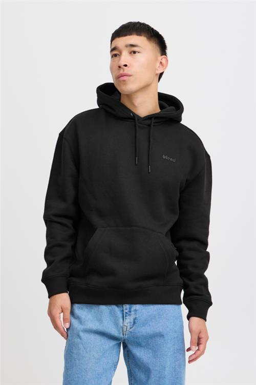 Se Blend Bhdownton Hood Sweatshirt Regular f Mand Black Hoodies Regular Fit Str S - hos Magasin ved Magasin