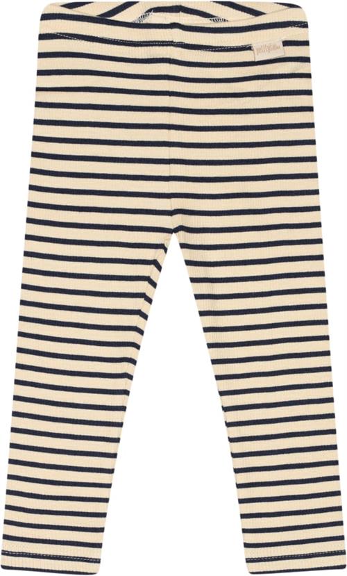 Se PETIT PIAO Legging Modal Striped Str 56 cm - Indigo Plum/dark Leggings Bomuld hos Magasin ved Magasin