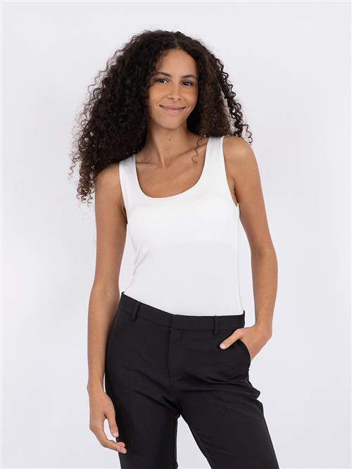 Neo Noir Sophia Jersey Top Kvinde Off White Tanktoppe Str 38 - hos Magasin