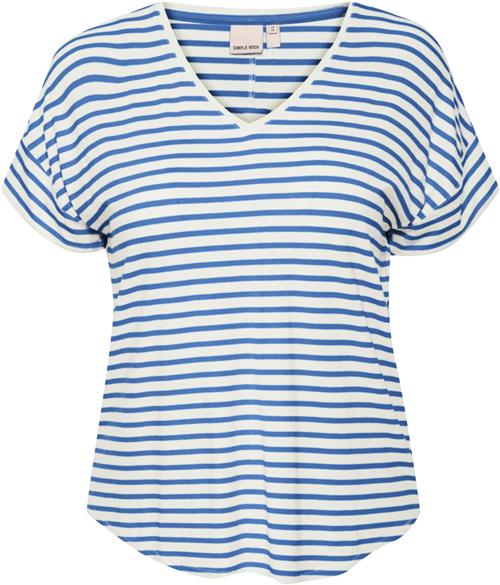 Se Simple Wish Swfeporsi TEE 1 Kvinde Beaucoup Blue Mix Kortærmede T-shirts Str 50/52 - hos Magasin ved Magasin